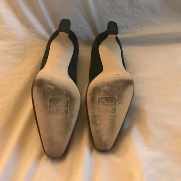 COPY - Nine West - 9M - Suede Hunter Green shoes - Picture 4 of 4